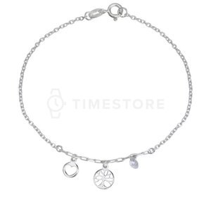 Strieborný náramok s príveskami TS-BR-0057