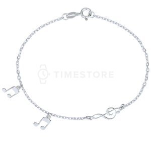 Strieborný náramok s príveskami TS-BR-0060