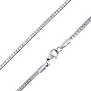 Oceľová retiazka plochý hadík 2,5mm variant 40cm