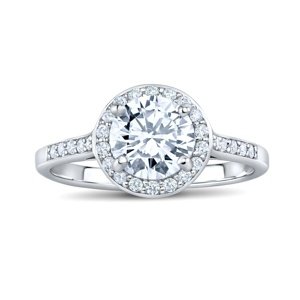 Strieborný prsteň SKYE so Swarovski® Zirconia veľkosť obvod 53 mm
