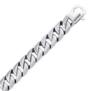 Pánsky masívny náramok PANCR - CURB 12 mm z chirurgickej ocele