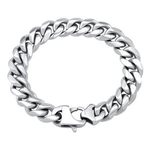 Pánsky masívny náramok PANCR - CURB 12 mm z chirurgickej ocele