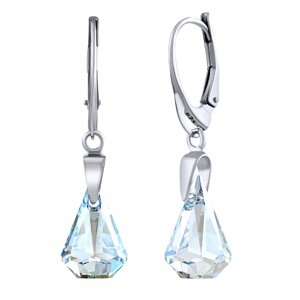 Strieborné náušnice XIRIUS Raindrop 14mm Blue Shade so Swarovski® Crystals