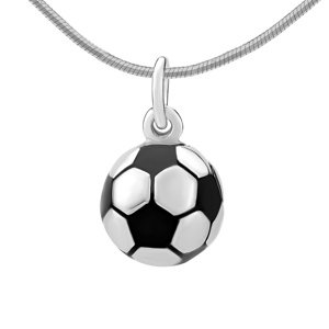 Strieborný  prívesok futbalová lopta