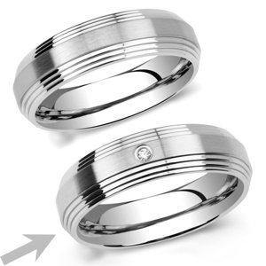 L´AMOUR prsteň snubný pre ženy z chirugickej ocele veľkosť obvod 60 mm