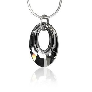 Strieborný prívesok so Swarovski® Crystals Helios Silver Night