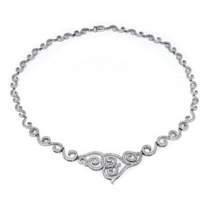 Strieborný náhrdelník PRINCESS s micro zirconia