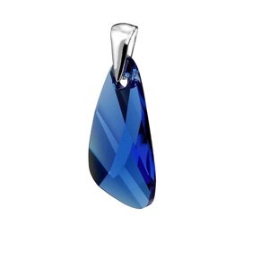 Strieborný prívesok Wing 23mm Capri Blue so Swarovski® Crystals