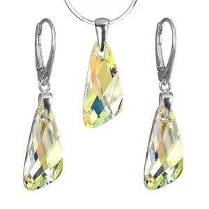 Strieborná súprava Wing 23mm Crystal AB so Swarovski® Crystals