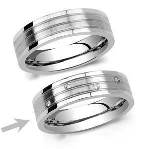L´AMOUR dámsky oceľový snubný prsteň veľkosť obvod 49 mm