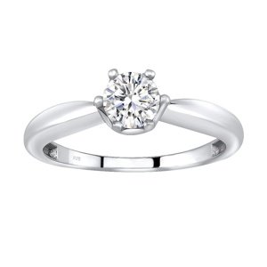 Strieborný prsteň so Swarovski® Zirconia veľkosť obvod 51 mm