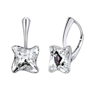 Strieborné náušnice TWISTER s krištáľmi Swarovski®