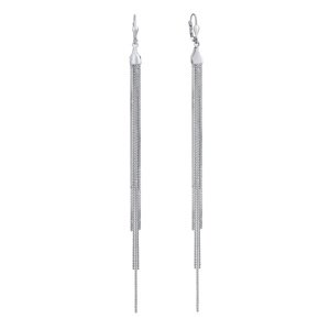 Dlhé strieborné retiazkové náušnice 13 cm