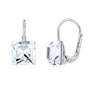 Strieborné náušnice so Swarovski® Crystals 8 mm číre