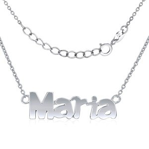 Strieborná retiazka s menom Maria