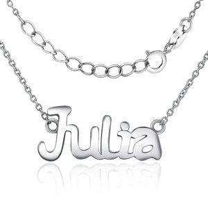 Strieborná retiazka s menom Julia