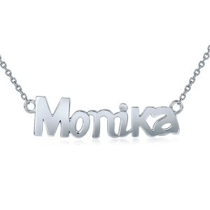 Strieborná retiazka s menom Monika