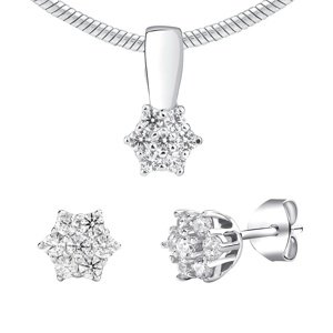 Strieborná súprava šperkov so Swarovski® Zirconia
