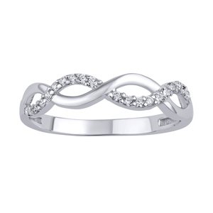 Strieborný prsteň Luren s Brilliance Zirconia veľkosť obvod 54 mm