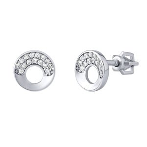 Strieborné náušnice Héra s čírymi Brilliance Zirconia