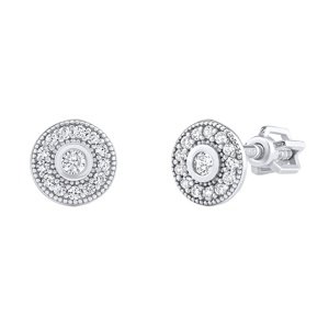 Strieborné náušnice Beny s Brilliance Zirconia