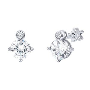 Strieborné náušnice Bonnie s Brilliance Zirconia