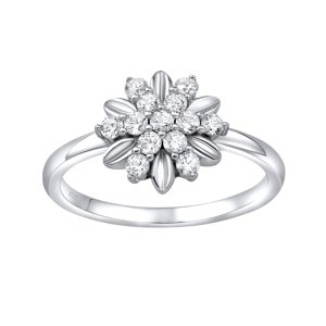 Strieborný prsteň ALIVIA so Swarovski® Zirconia veľkosť obvod 49 mm