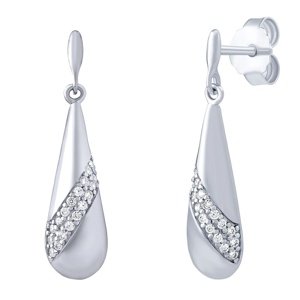 Strieborné náušnice Quilla s Brilliance Zirconia