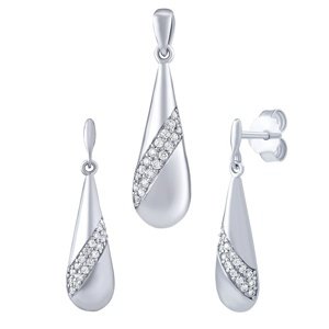 Strieborná súprava šperkov Quilla s Brilliance Zirconia