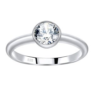 Strieborný prsteň ISADORA so Swarovski® Zirconia veľkosť obvod 57 mm