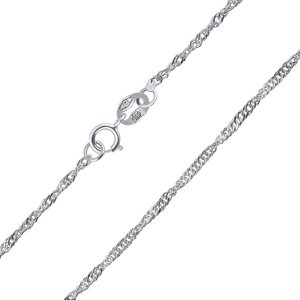 Zlatá retiazka Singapur 1,4 mm - W variant 45 cm
