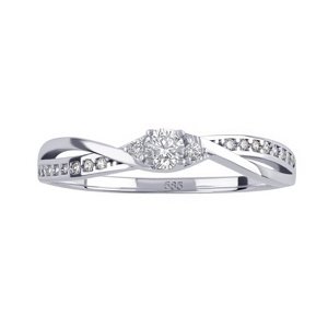 Zlatý prsteň Ellen s Brilliance Zirconia - W veľkosť obvod 61 mm