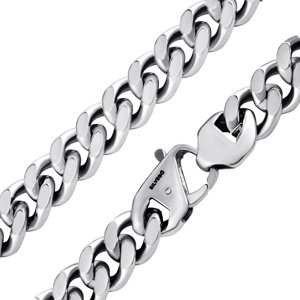 Masívna pánska oceľová reťaz PANCR CURB 12 mm variant 55 cm