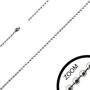 Guľôčková retiazka z chirurgickej ocele 1,5 mm variant 45cm