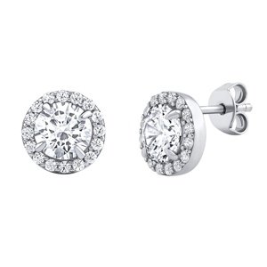 Strieborné náušnice Dina s Brilliance Zirconia