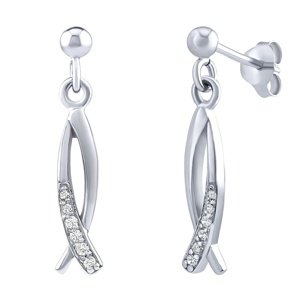 Strieborné náušnice Ria s Brilliance Zirconia