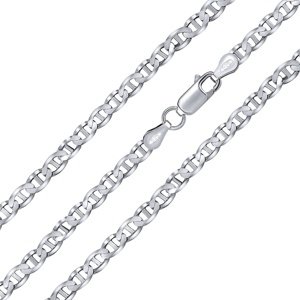 Strieborná retiazka Marine 3,3 mm - rhodiovaná variant 40 cm