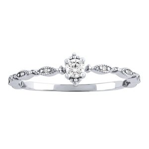 Strieborný prsteň Manon s Brilliance Zirconia veľkosť obvod 56 mm