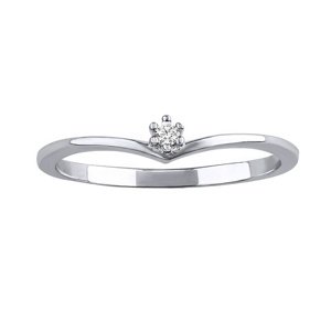 Strieborný prsteň Delilah s Brilliance Zirconia veľkosť obvod 53 mm