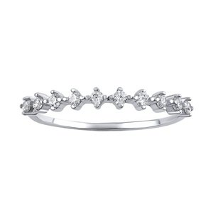 Strieborný prsteň Tatiana s čírymi Brilliance Zirconia veľkosť obvod 53 mm