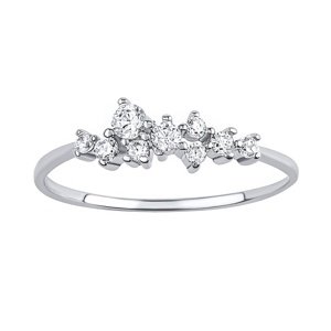 Strieborný prsteň Maia s Brilliance Zirconia veľkosť obvod 56 mm