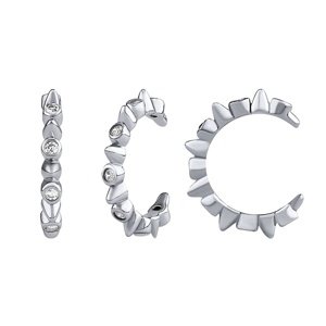 Strieborná záušnica Amanda s Brilliance Zirconia