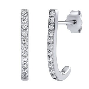 Strieborné náušnice Barno s Brilliance Zirconia