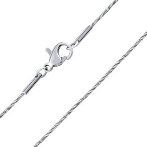 Jemná oceľová retiazka hadík diamond twist 1mm variant 40 cm