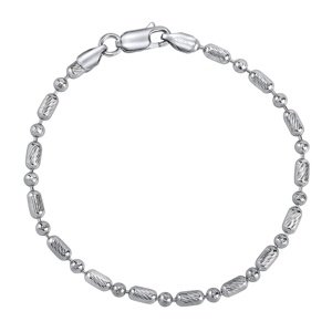 Strieborný náramok BEADS 3 mm variant 18,5 cm