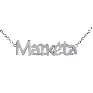 Strieborná retiazka s menom Markéta