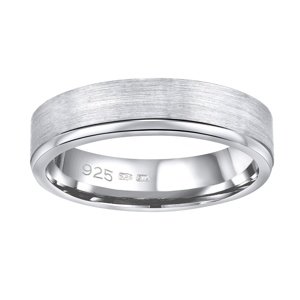 Snubný strieborný prsteň MADEIRA v prevedení bez kameňa pre mužov aj ženy veľkosť obvod 48 mm