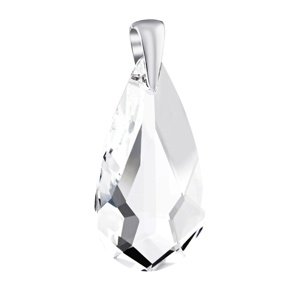 Strieborný prívesok kvapka číra so Swarovski® Crystals