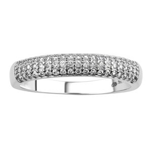 Strieborný prsteň Graas s Brilliance Zirconia veľkosť obvod 56 mm