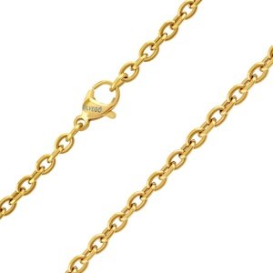 Pozlátená oceľová retiazka CABLE 3 mm variant 60 cm